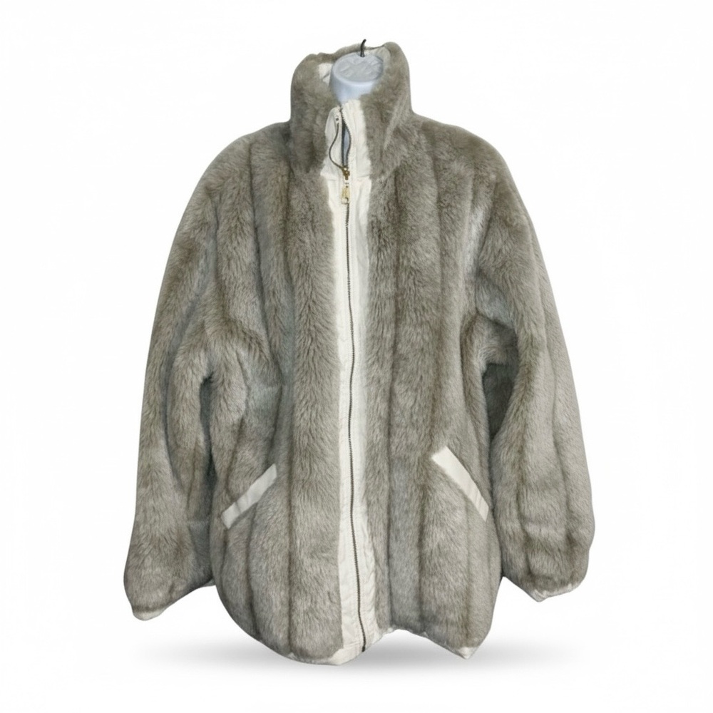 Blue Studio Faux fur Reversible water-resistant coat SZ M